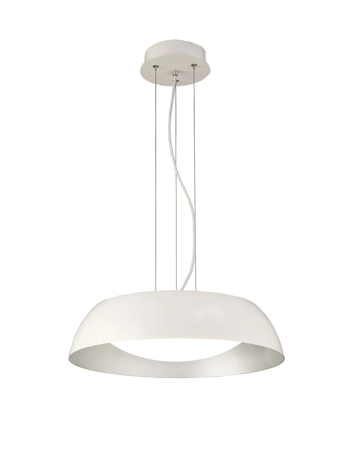 M4840  Argenta 18W LED Pendant Light Matt White